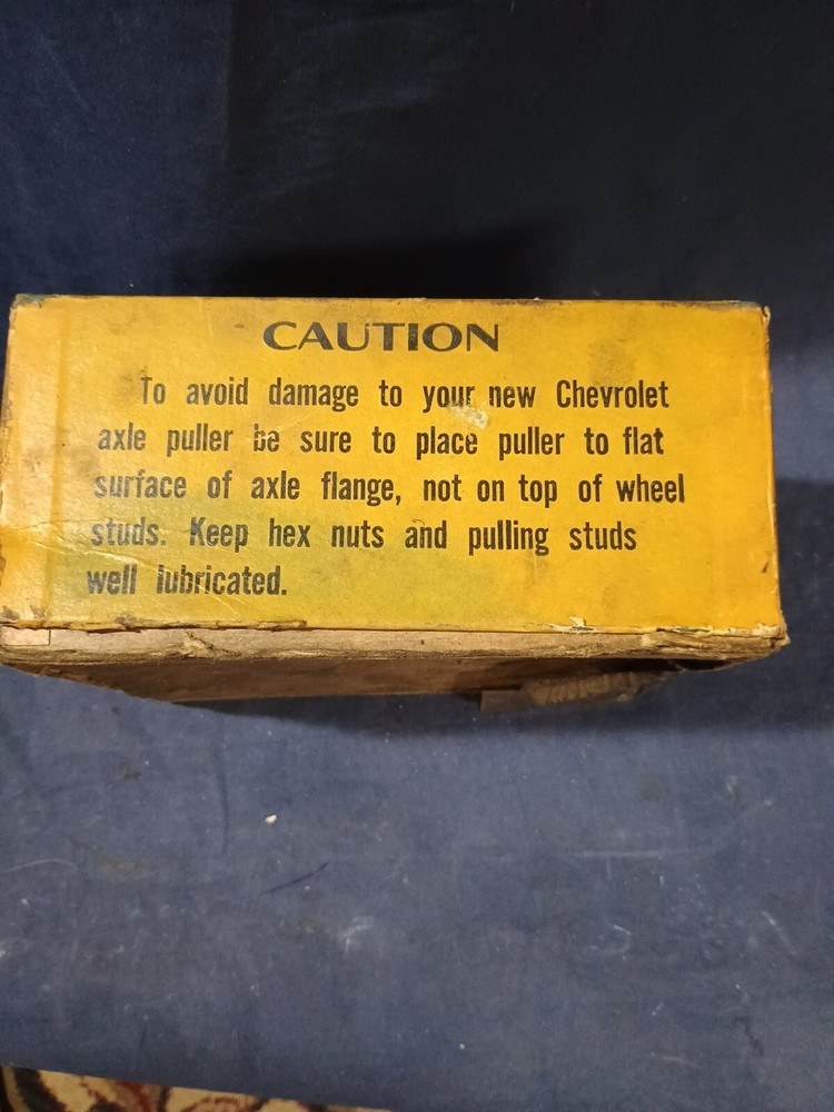 Vintage Zoerman And Clark Chevrolet Axle Puller 1955-1962