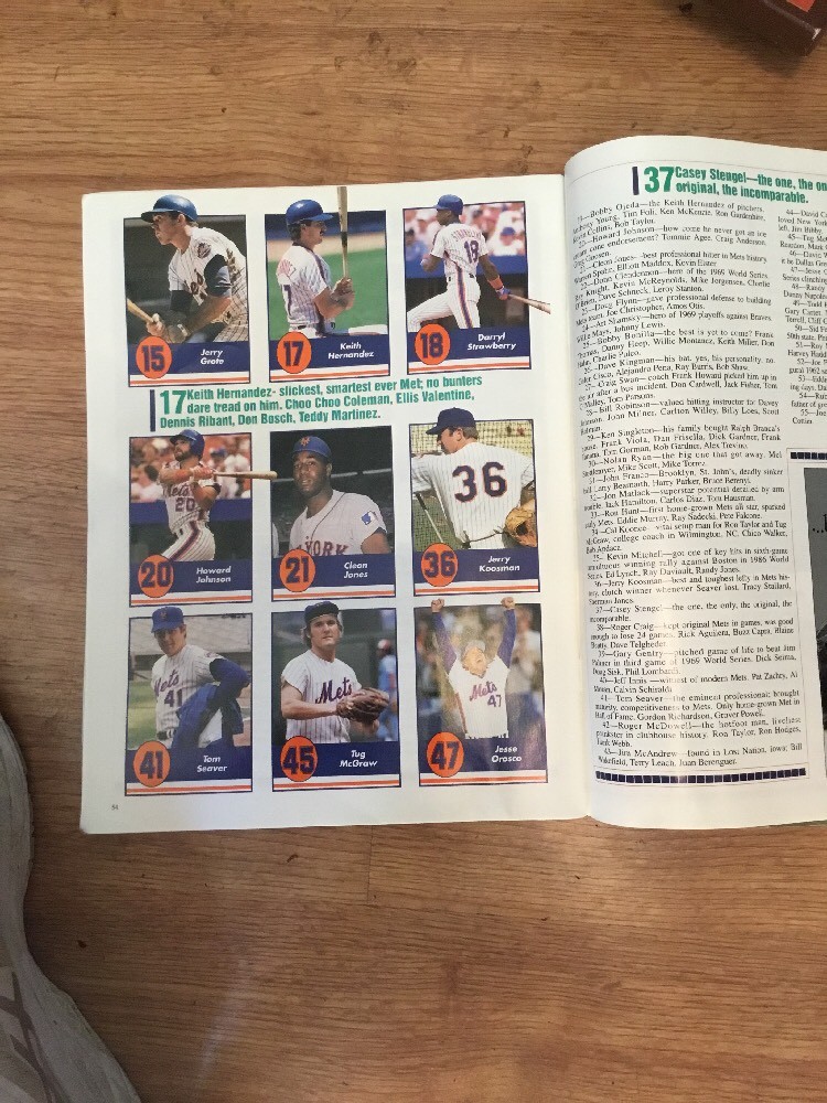 1993 New York Mets vs Atlanta Braves Program/Score Book
