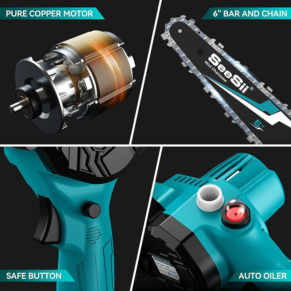 Mini Chainsaw Cordless Portable Handheld Chainsaw Handheld Electric Chainsaw