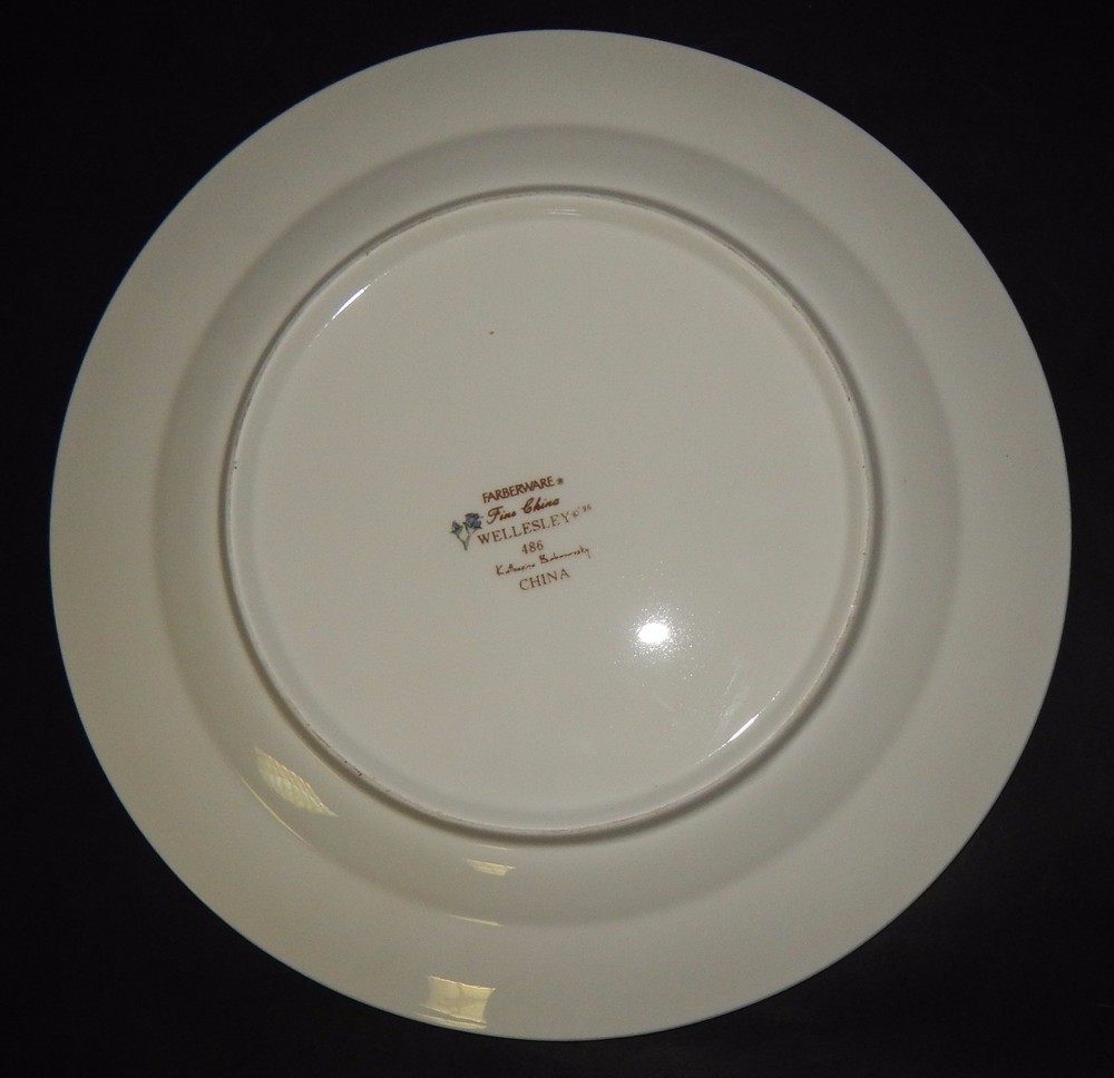 Farberware Wellesley 486 Pattern China White Multi-Color 12" Serving Platter