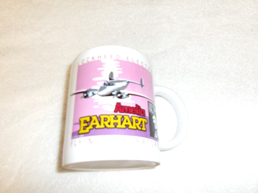 Amelia Earhart Coffee Cup Lockheed Electra Flying Laboratory