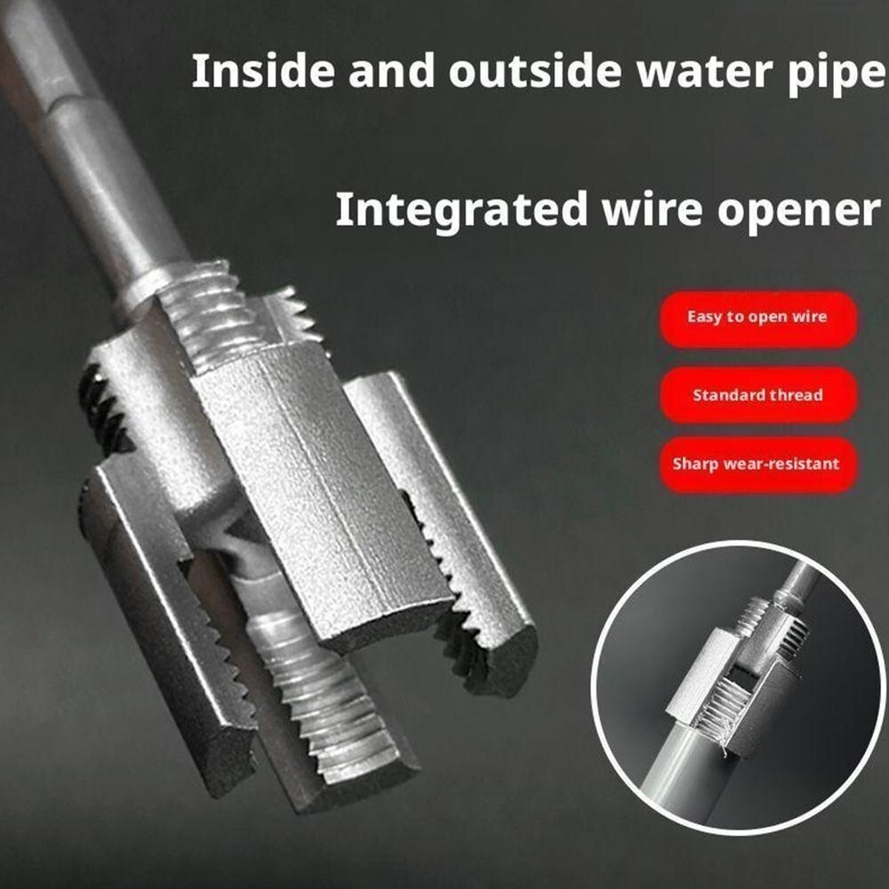 NEW Integrated Internal External Pipe Threading Tool For 1/2''/3/4'' Water Pipes