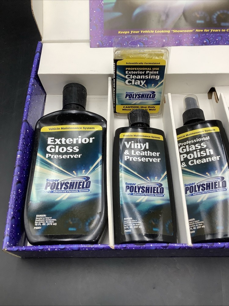 Super Polyshield Advanced Formula Car Detailing System -Complete Kit -18