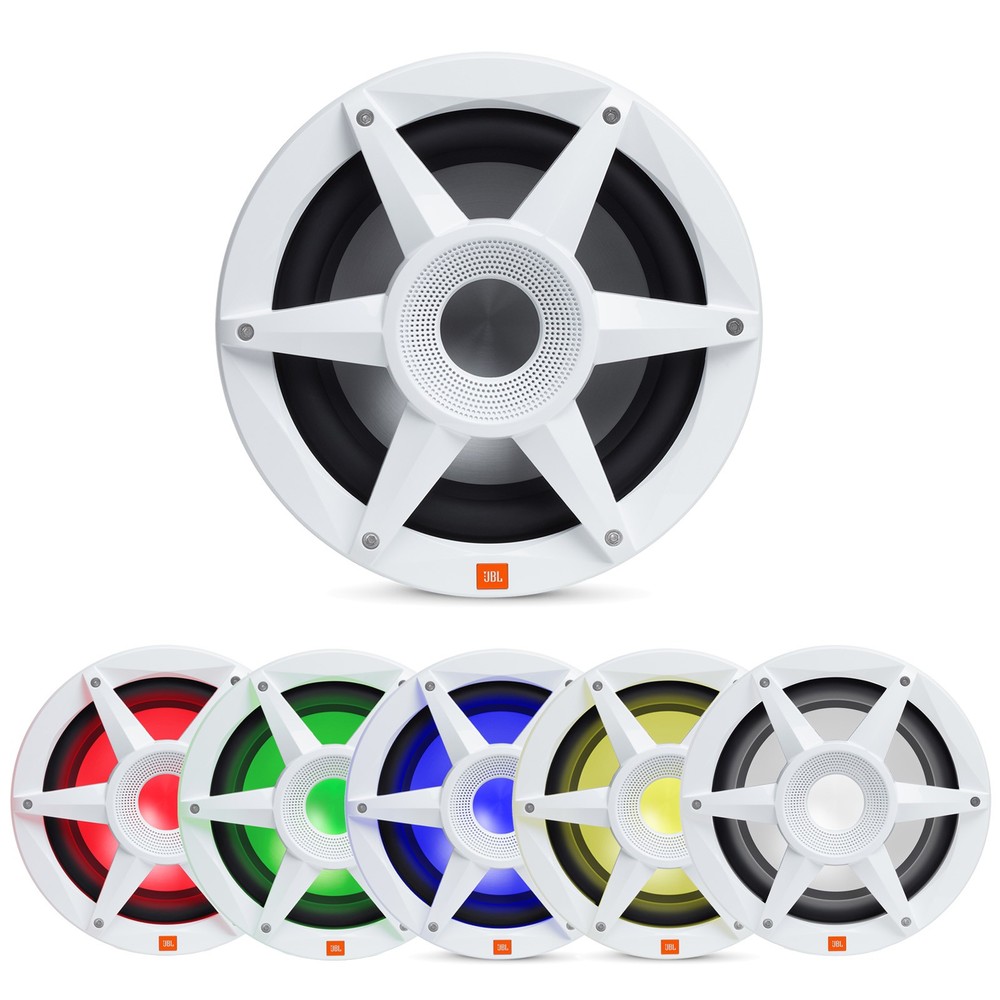 Pontoon Boat Audio Bundle: Infinity Receiver, 4x 8" Speakers, 10" Subwoofer, Amp