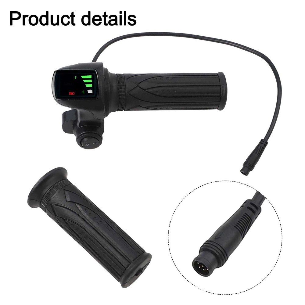 Electric Scooter Throttle 6 Pin Interface With Power Off Switch For E Bikes