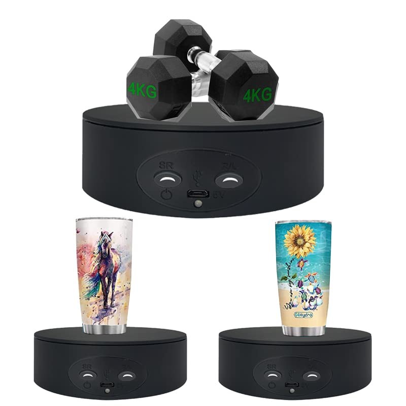Rotating Display Stand ,5.2" 4.4lb Load Cup Turner For Black