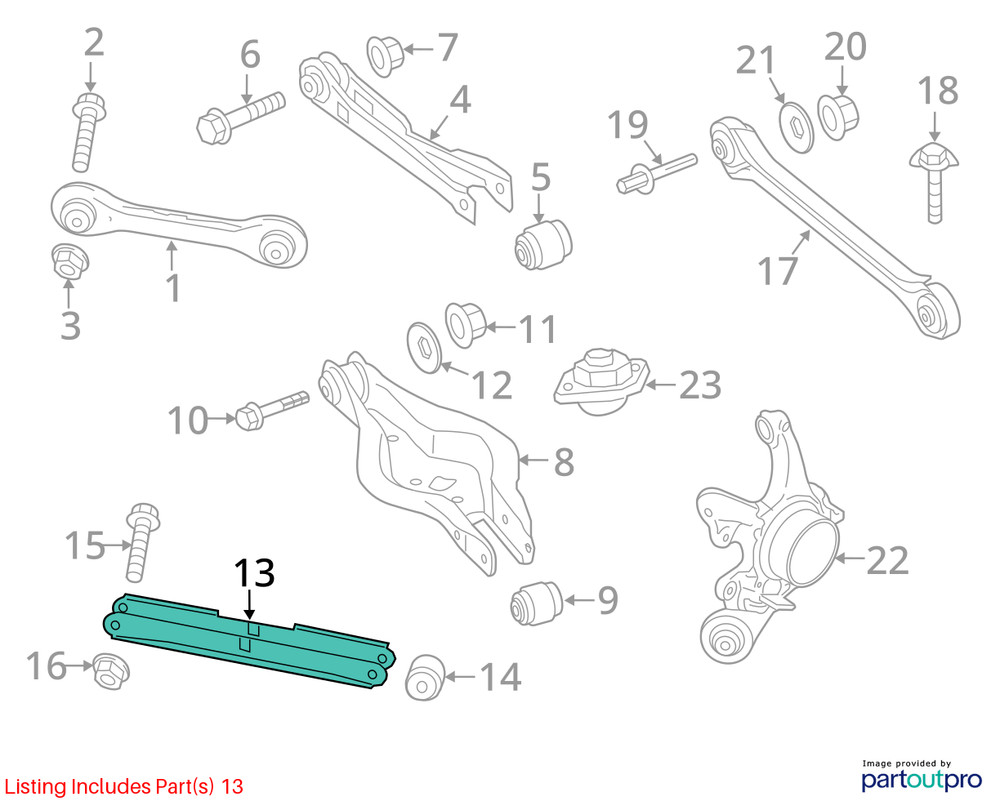 2012-2015 BMW X1 Trailing Arm 33326763477