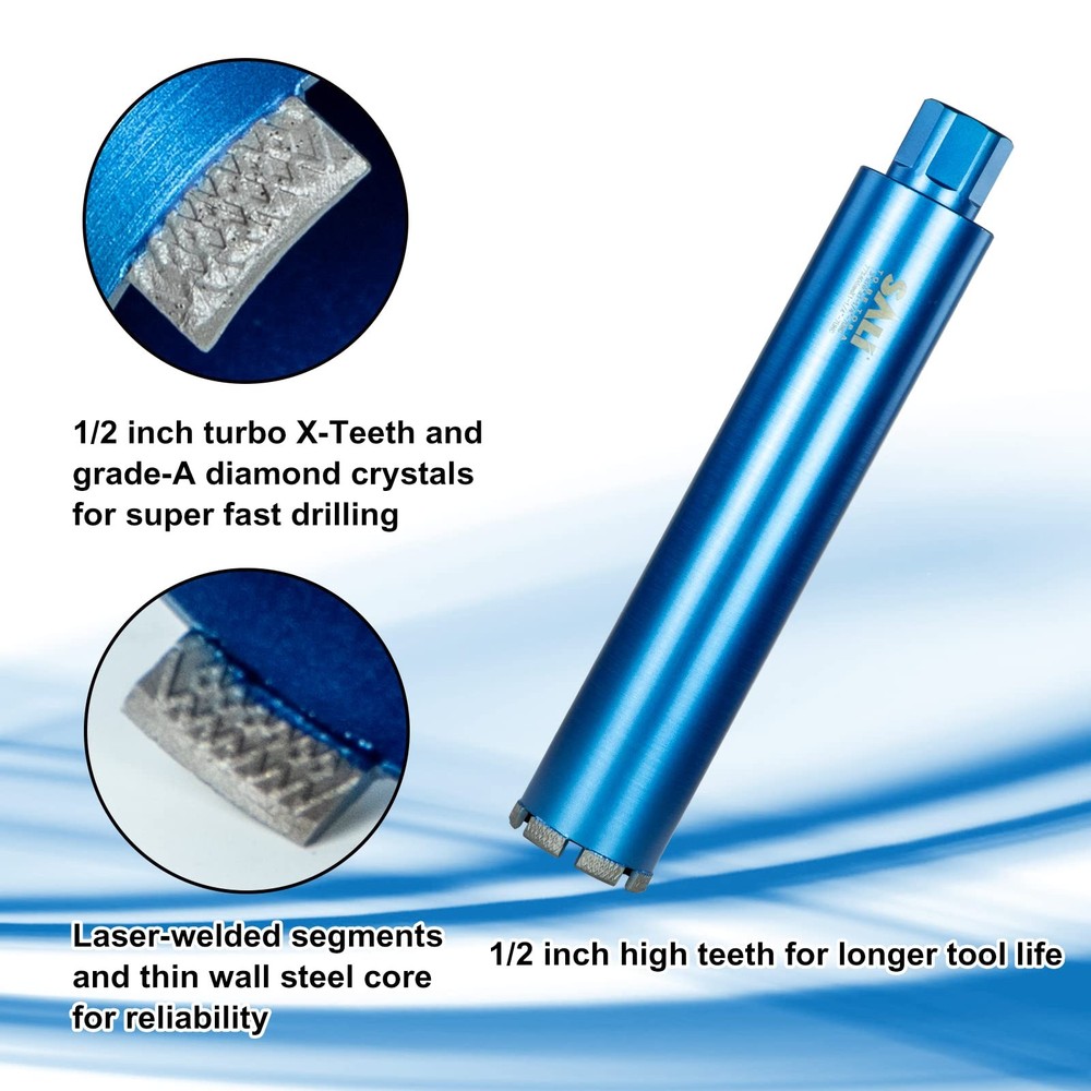 SALI 3" Wet Diamond Core Drill Bit 380mm Concrete