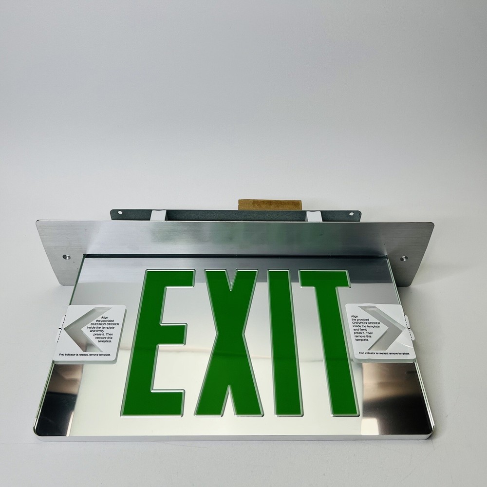 Nora Lighting NX-509-LEDG2MAR Green LED Double Face Edge-Lit Exit