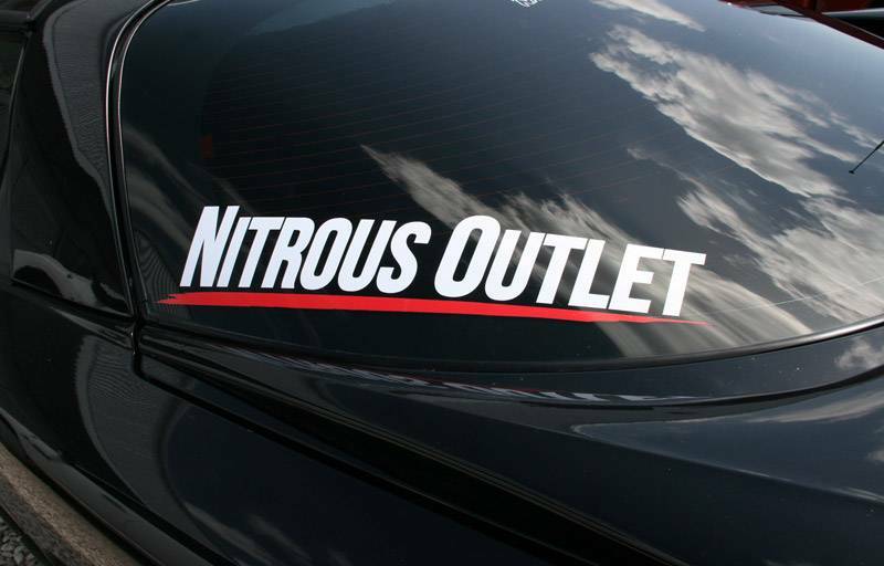 Nitrous Outlet Underline Sticker 24"x4.5" (White)