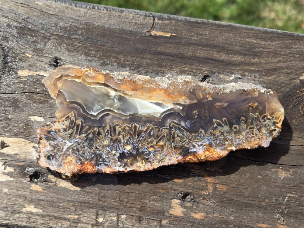 Turkish Agate Slab Slice Lapidary Unique