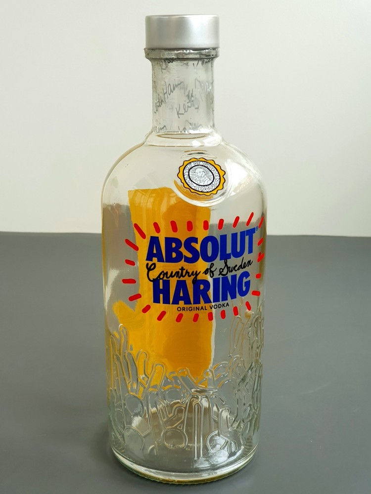Keith Haring Original Vodka Bottle Collectible