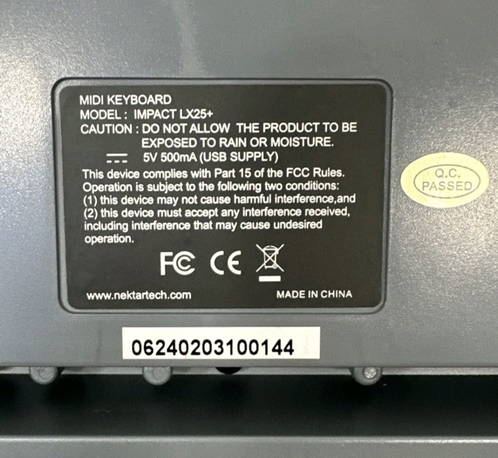 Nektar Impact LX25+ Midi Keyboard