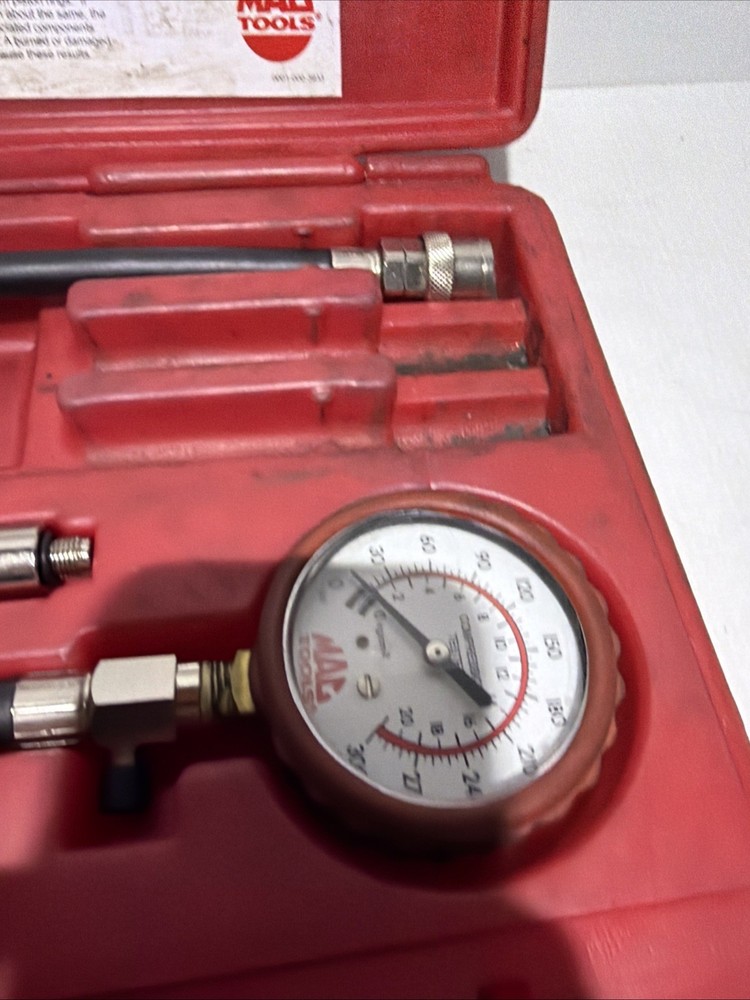 Mac Tools Compression Tester Gauge CT70 Missing Two Hoses in Box