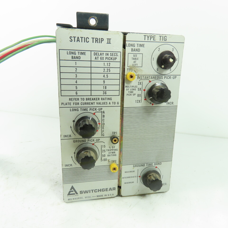 Switchgear Allis-Chalmers Type TIG Static Trip II