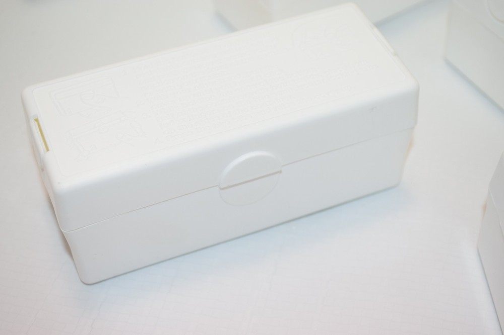 Child Resistant Medication Case 2 Compact WHITE Plastic Storage Locking Lock Box
