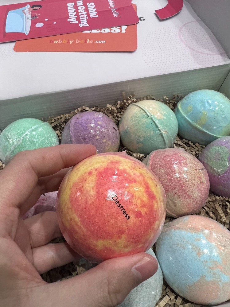 Huge bath bombs bubbly belle 12 per box gift box