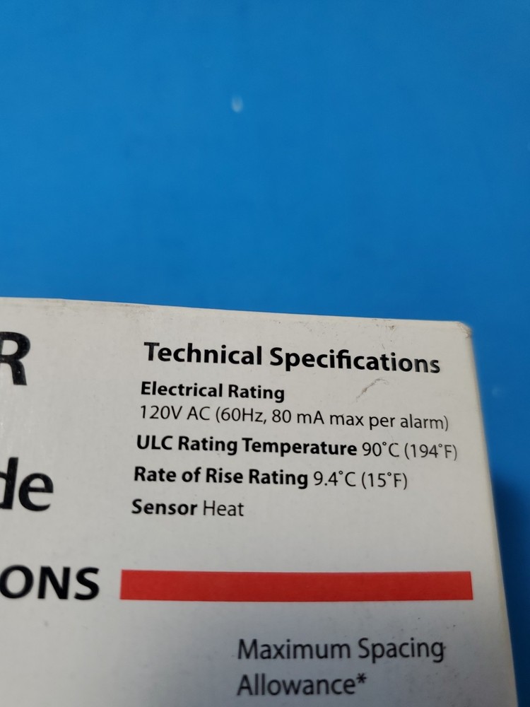 EDWARDS 283B-PL HEAT DETECTOR Kidde