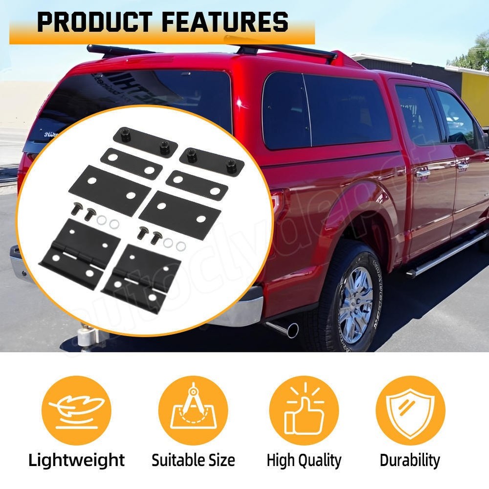 For Snugtop Camper Shell Nut Plates Hinges Repair Kit All Glass Rear Doors 16pcs