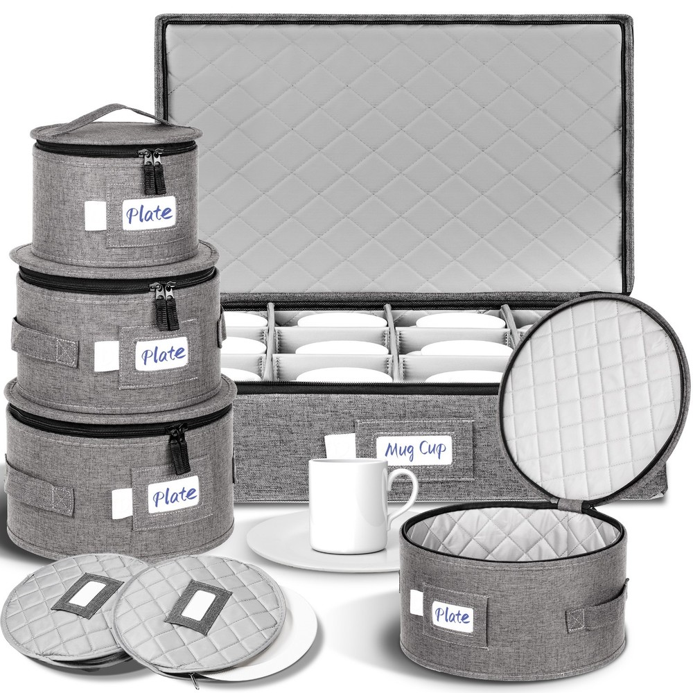 A Set of 5 New Luxula China Hard Shell Storage Container Organizer