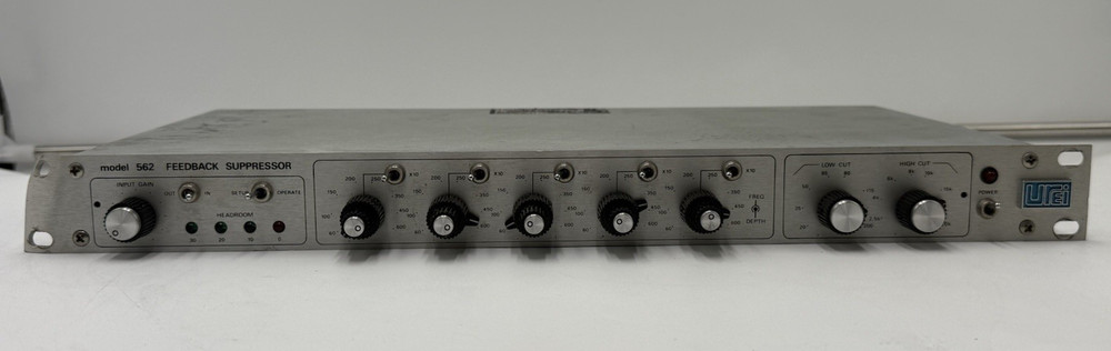 Urei 562, Feedback Suppressor, Equalizer, Eq, Vintage Rack