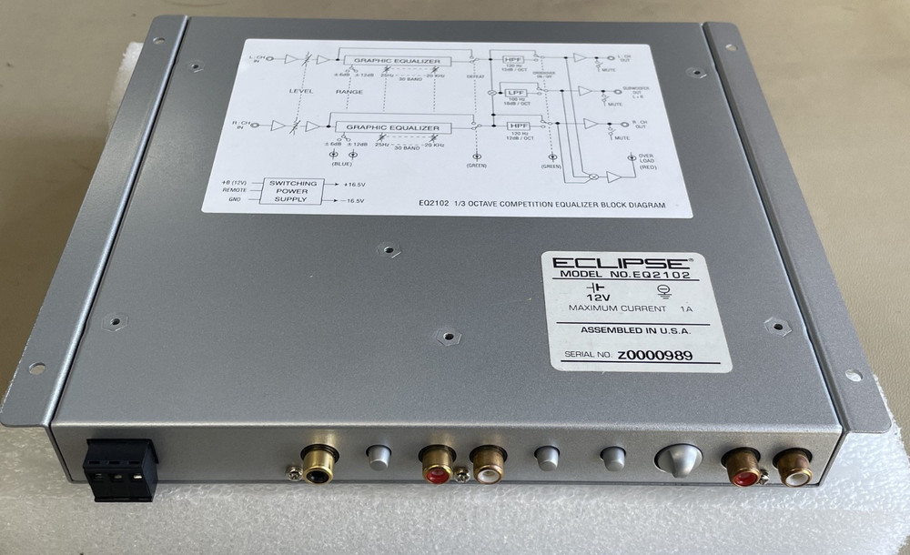Old School Eclipse EQ2102 — 1/3 Octave Competition Equalizer, NOS #381