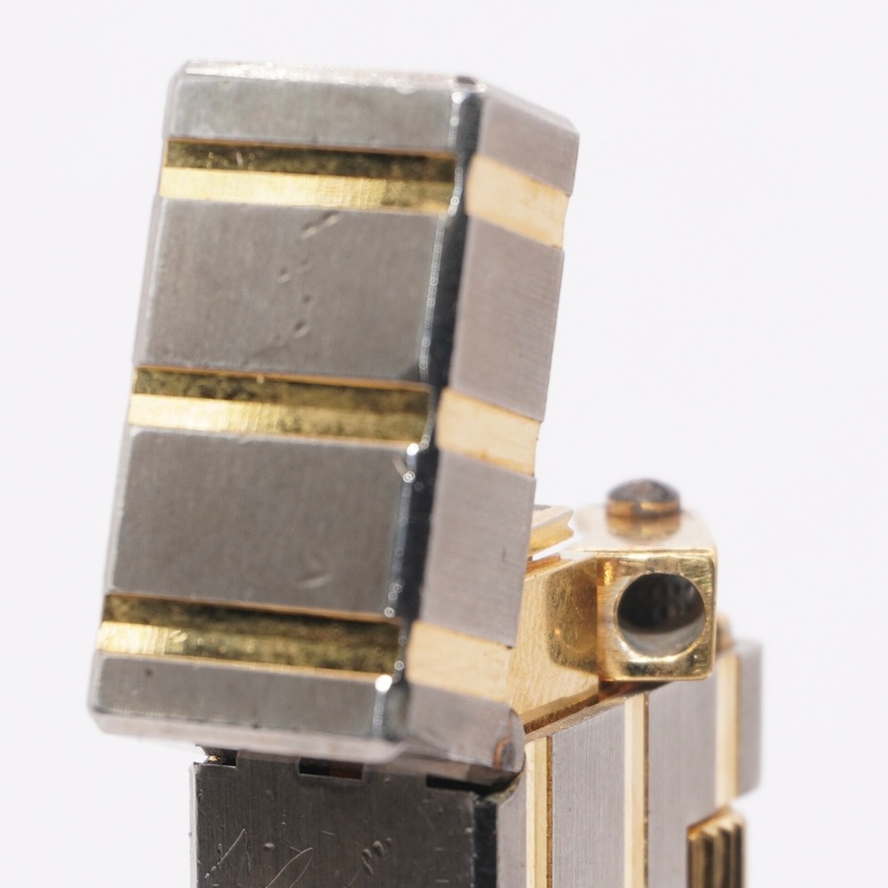 Dunhill Silver Rollagas Lighter Threes Gold Line_Ultrasonically cleaned_WORKING