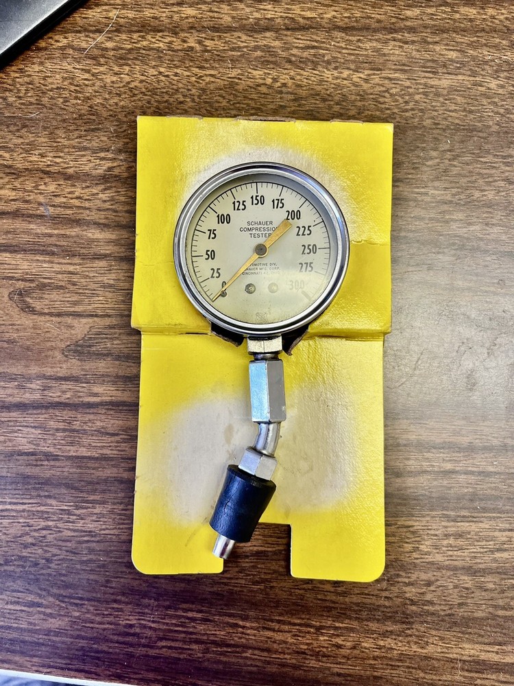 Vintage Schauer Compression Tester In Original Box
