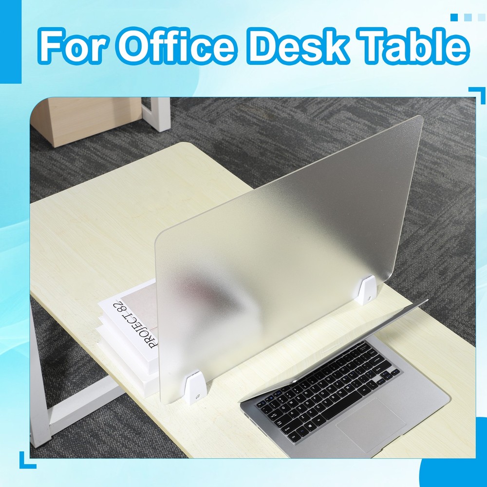 40x60cm Desk Divider, 2 Sets Desk Privacy Panel Table Boards Acrylic,Transparent