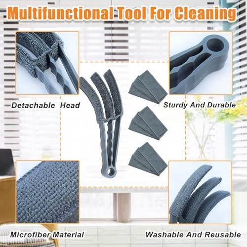 Microfiber Feather Duster, Window Blind Duster Brush, Blind Cleaner Tools for