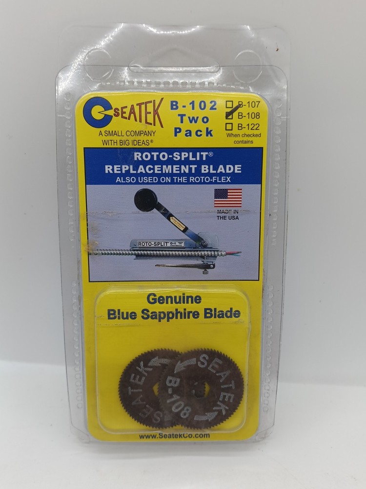 Seatek B108 Roto Split Replacement Blades 2 Pack Rare