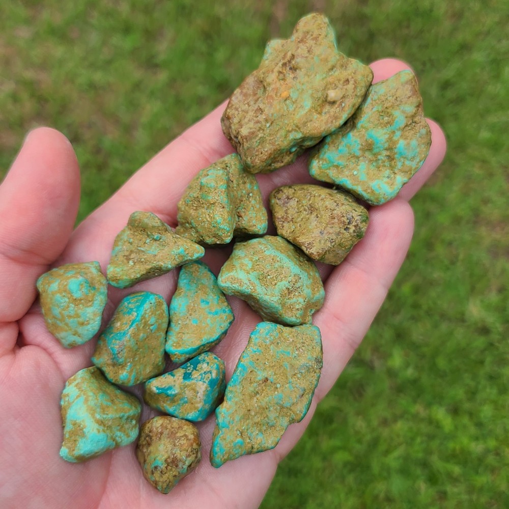 STABILIZED EASTER BLUE TURQUOISE ROUGH NEVADA USA 138.8 GRAMS