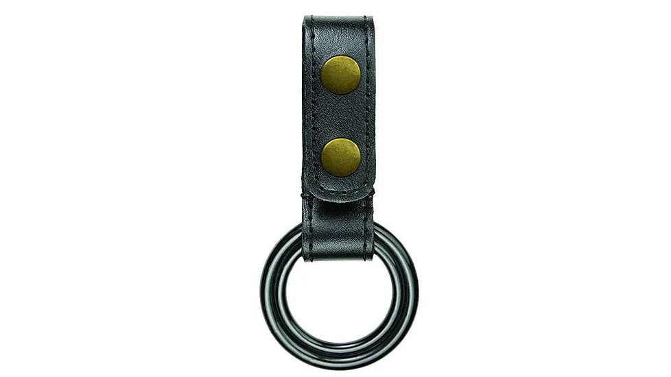 HERO'S PRIDE 1492BPG C & D CELL FLASHLIGHT HOLDER  LEATHER /BRASS BUTTONS