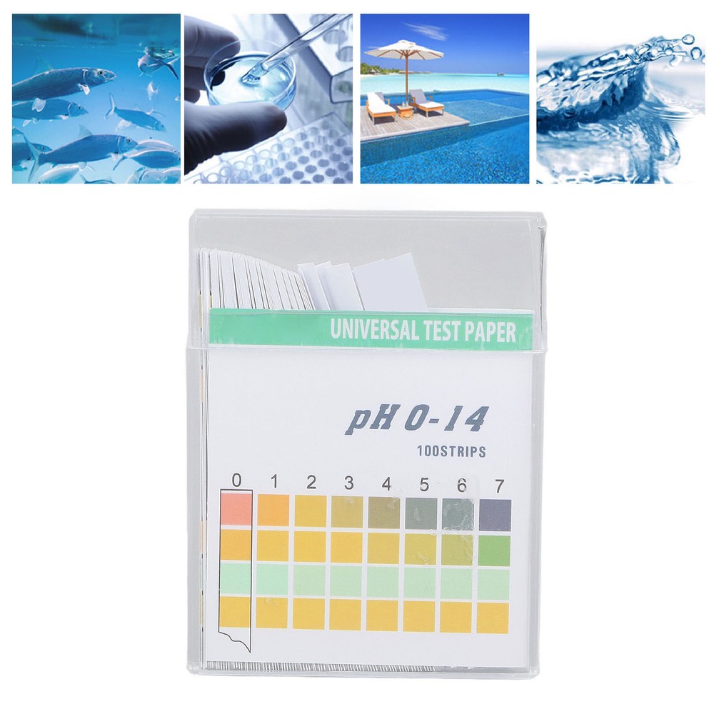 100Pcs PH0-14 PH Paper Professional Measurement Test Strips Accurate Universal