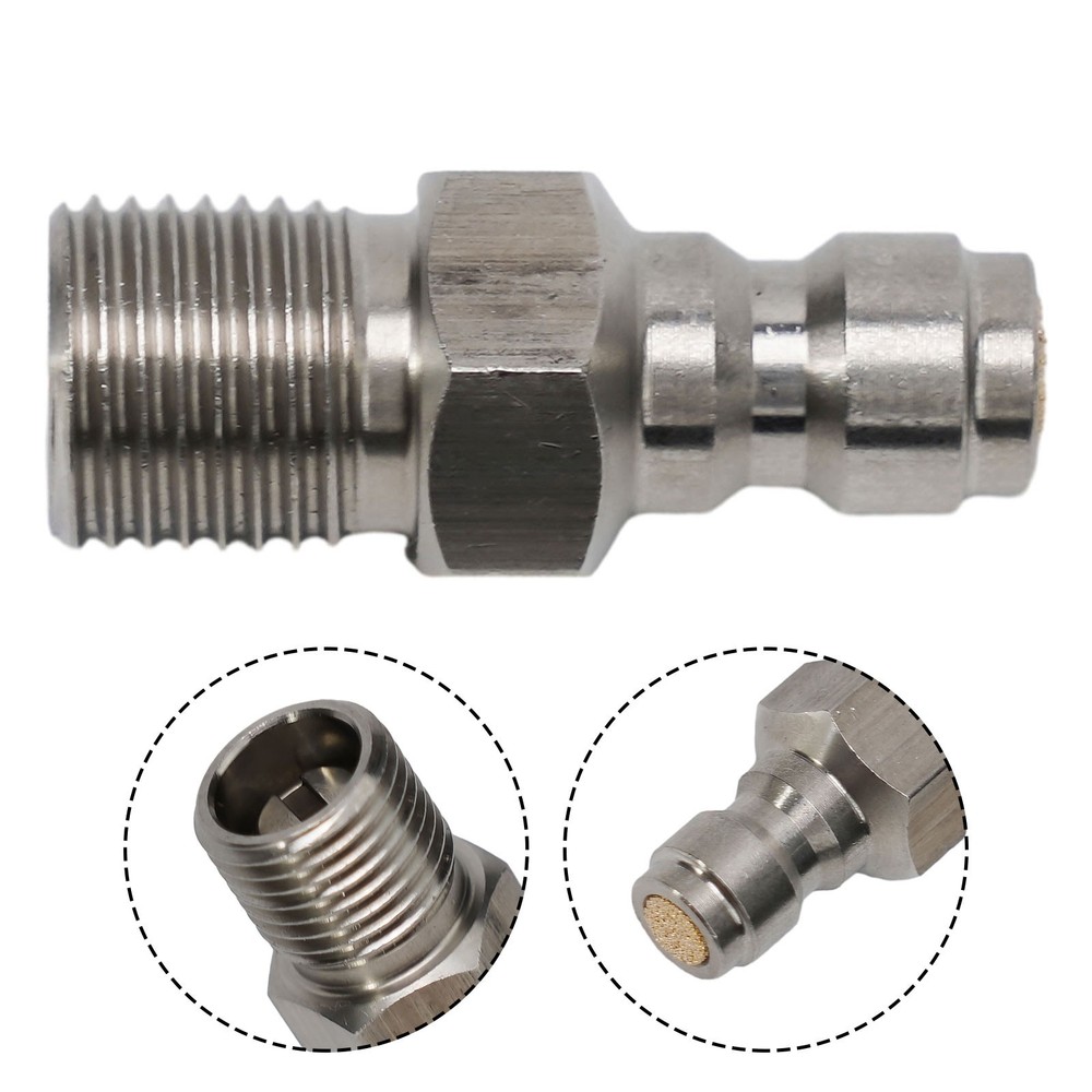 Efficient M10*1.0 Threaded PCPFittings 8MM Male Quick Disconnect Adapter