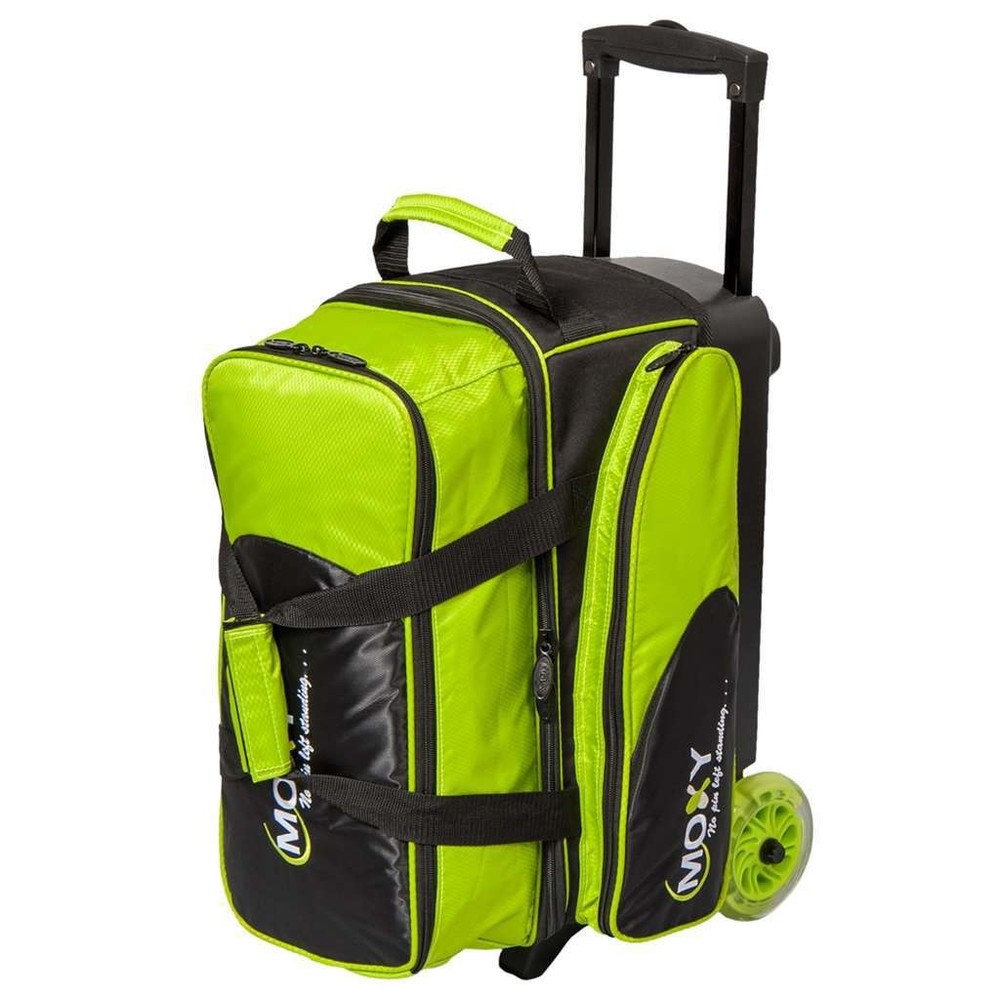 Moxy Blade Premium Double Roller Bowling Bag- Lime/Black