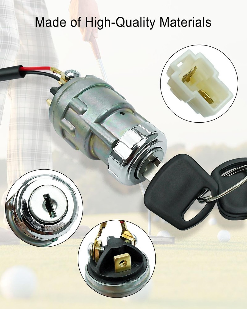 ULZOZN Ignition Switch Assembly Fit for Evolution HDK Golf Carts Onecolor