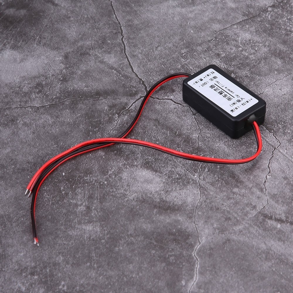 12V DC Car Rearview Camera Power Relay Capacitor Filter Rectifier
