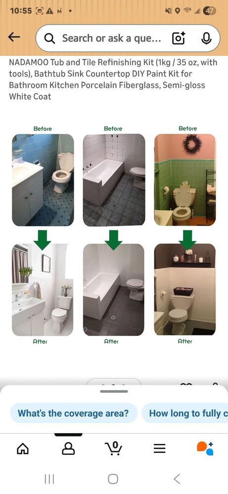 Tub and Tile complete refinishing Kit