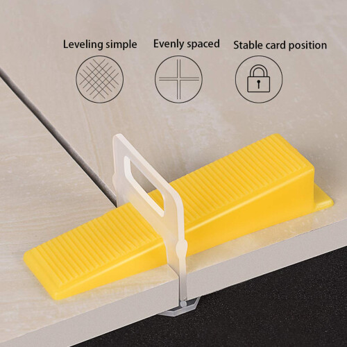 3000Pcs Clip Tile Leveling System Kit Floor Wall 3.0mm Tile Spacer Tiling Tool