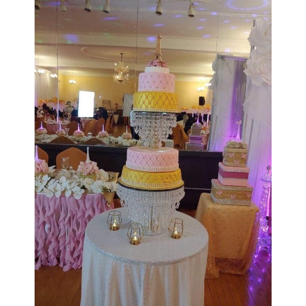 Crystal Cake Stand| Crystal Cascading Cake Stand for Wedding