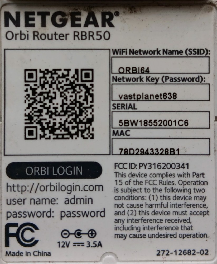 NETGEAR Orbi RBS50 Router