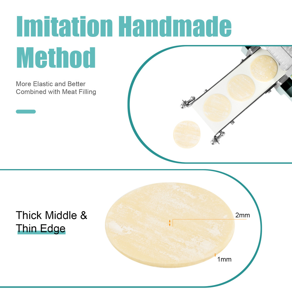 110V Electric Dumpling Skin Processing Machine Maker Wonton Dough Commercial