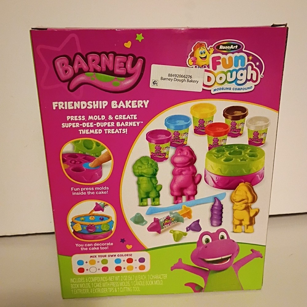Barney Friendship Bakery Fun Dough Modeling Compound By Rose Art