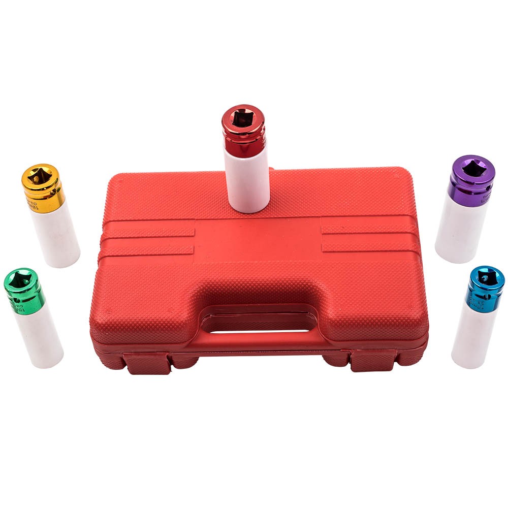 Lug Nut Impact Socket Kit Thin Wall Wheel Protector Socket Kit 1/2 Inch Drive