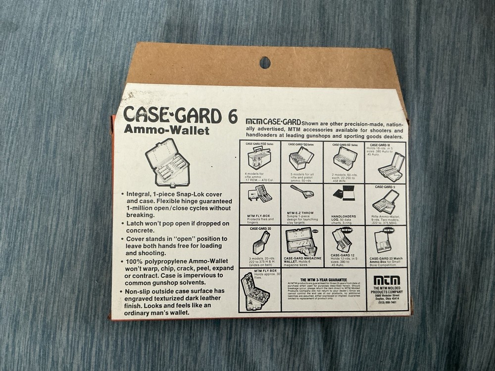 Vintage MTM Case-Gard 6 For 45 Auto