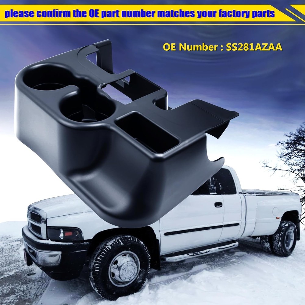 Dodge Ram Center Console Cup Holder 1500 2500 3500