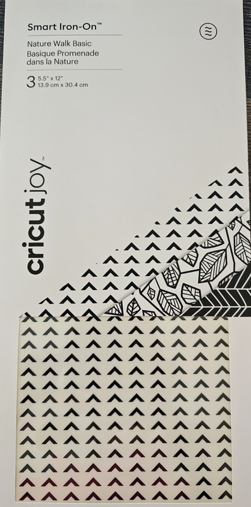 Cricut Joy Smart Iron On Nature Walk Basic 3 Sheets NEW 5.5x12in NEW