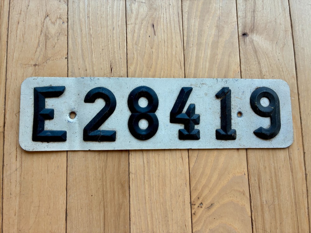 Sweden License Plate (1960s?)