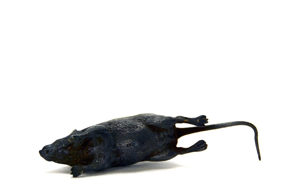 Vienna Bronze Casting Mouse Figure Match Holder